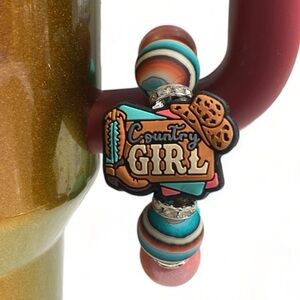 Tumbler Handle Charm “Country Girl”